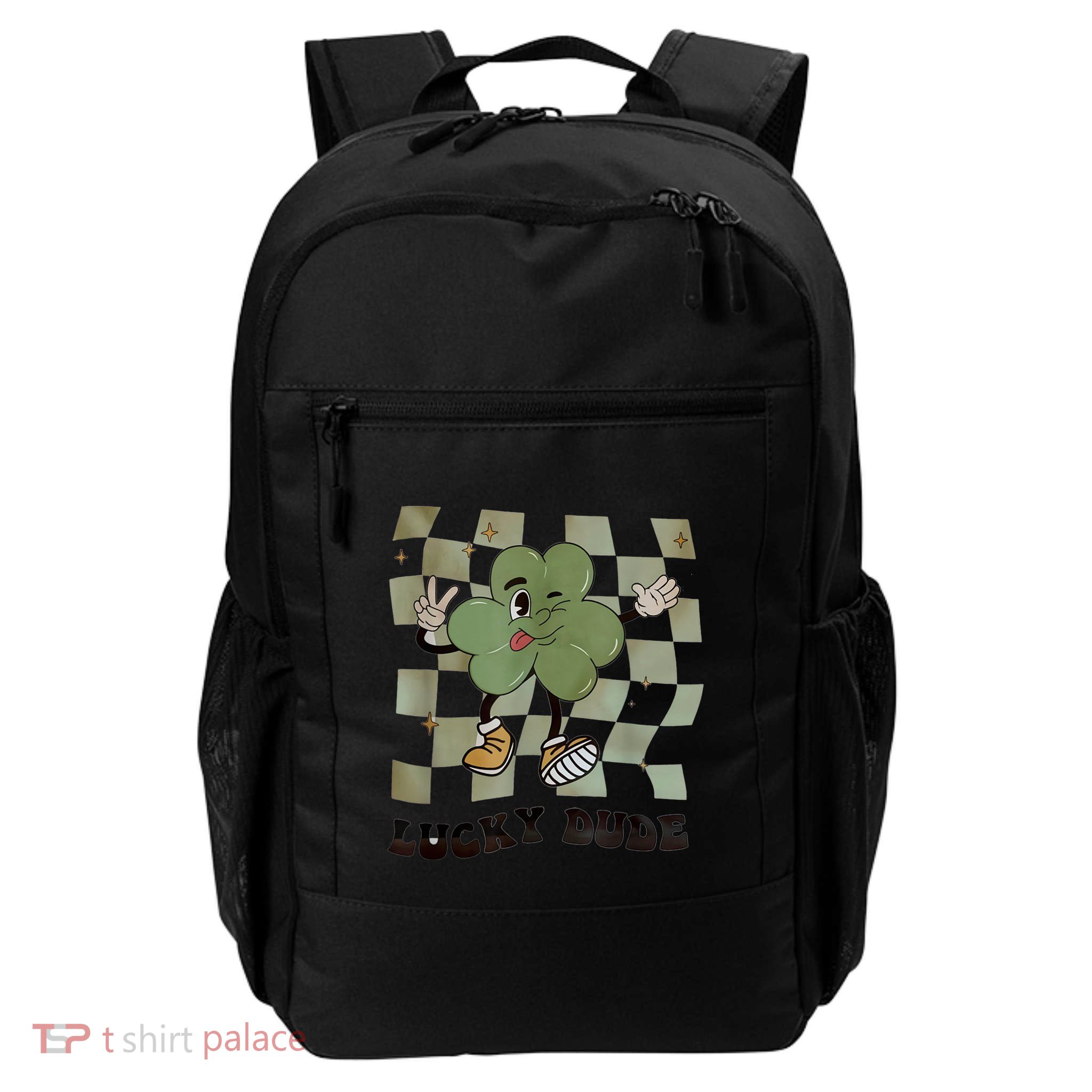 Retro Shamrock St PatrickS Day Daily Commute Backpack