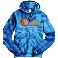 Retro Style Swimmer Vintage Swimming Gift Tie Dye Hoodie