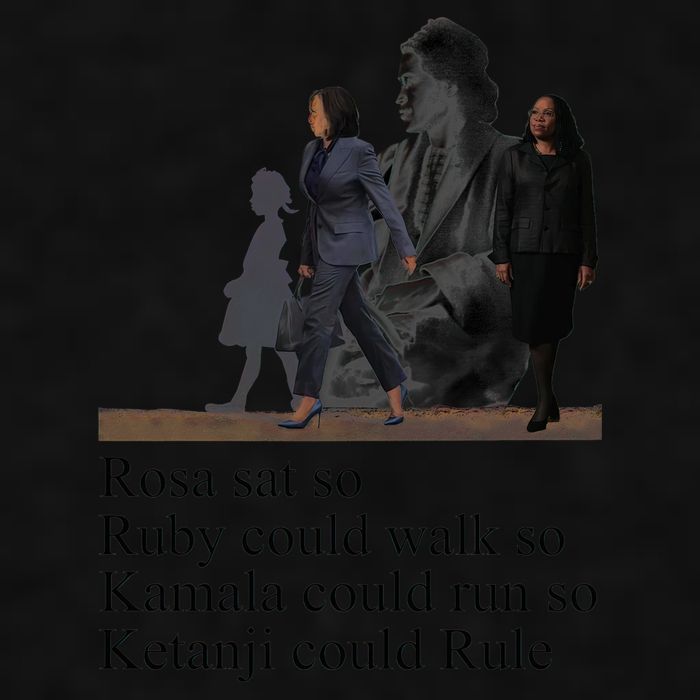 Rosa Sat So Ruby Could Walk So Kamala Could Run So Ketanji Could Rule Ladies PosiCharge Tri-Blend Wicking Tank