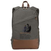 Rosa Sat So Ruby Could Walk So Kamala Could Run So Ketanji Could Rule Cotton Canvas Backpack