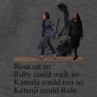 Rosa Sat So Ruby Could Walk So Kamala Could Run So Ketanji Could Rule Vector Backpack