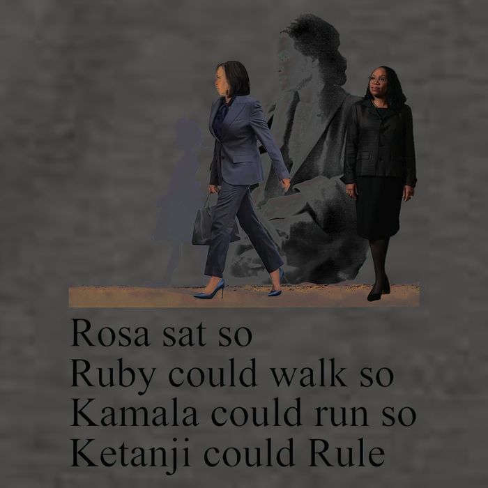 Rosa Sat So Ruby Could Walk So Kamala Could Run So Ketanji Could Rule Vector Backpack
