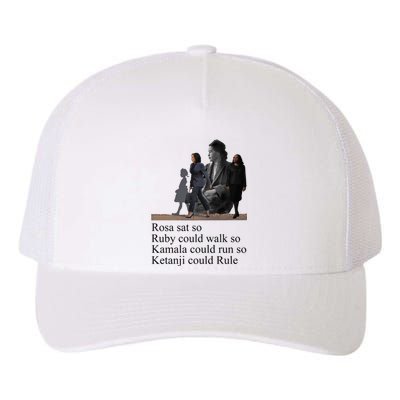 Rosa Sat So Ruby Could Walk So Kamala Could Run So Ketanji Could Rule Yupoong Adult 5-Panel Trucker Hat