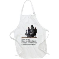 Rosa Sat So Ruby Could Walk So Kamala Could Run So Ketanji Could Rule Full-Length Apron With Pockets