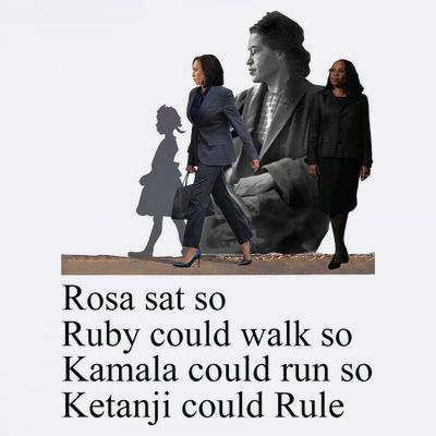 Rosa Sat So Ruby Could Walk So Kamala Could Run So Ketanji Could Rule T-Shirt
