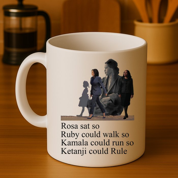 Rosa Sat So Ruby Could Walk So Kamala Could Run So Ketanji Could Rule Mug