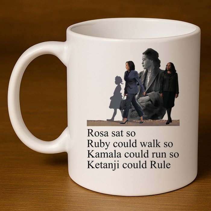 Rosa Sat So Ruby Could Walk So Kamala Could Run So Ketanji Could Rule 11oz C Handle Ceramic Mug