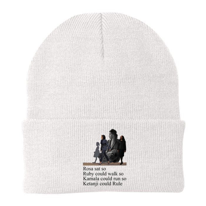 Rosa Sat So Ruby Could Walk So Kamala Could Run So Ketanji Could Rule Knit Cap Winter Beanie