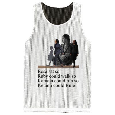 Rosa Sat So Ruby Could Walk So Kamala Could Run So Ketanji Could Rule Mesh Reversible Basketball Jersey Tank