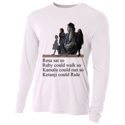 Rosa Sat So Ruby Could Walk So Kamala Could Run So Ketanji Could Rule Cooling Performance Long Sleeve Crew