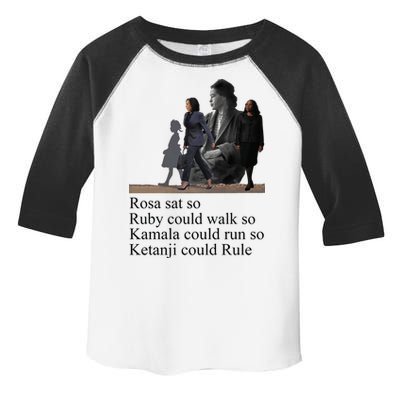 Rosa Sat So Ruby Could Walk So Kamala Could Run So Ketanji Could Rule Toddler Fine Jersey T-Shirt
