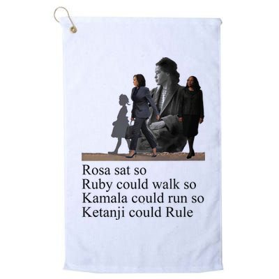 Rosa Sat So Ruby Could Walk So Kamala Could Run So Ketanji Could Rule Golf Towel