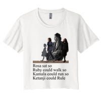 Rosa Sat So Ruby Could Walk So Kamala Could Run So Ketanji Could Rule Crop Top