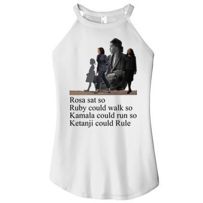 Rosa Sat So Ruby Could Walk So Kamala Could Run So Ketanji Could Rule Women's Perfect Tri Rocker Tank