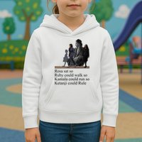 Rosa Sat So Ruby Could Walk So Kamala Could Run So Ketanji Could Rule Kids Hoodie