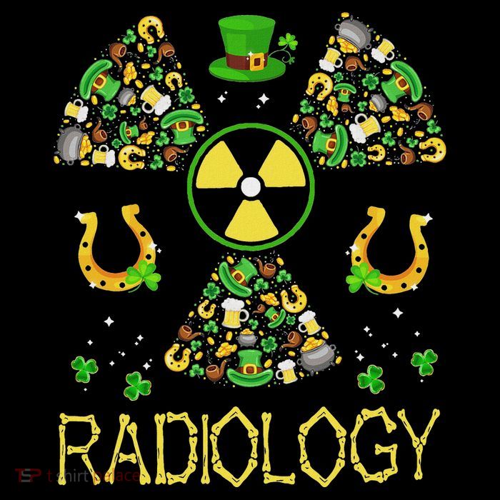 Radiology Shamrock St Patrick Day Xray Tech Radiologist Button