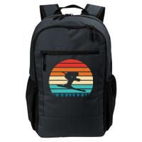 Retro Ski Sunset Vintage Sport Daily Commute Backpack