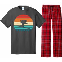 Retro Ski Sunset Vintage Sport Pajama Set