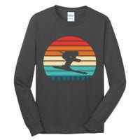 Retro Ski Sunset Vintage Sport Tall Long Sleeve T-Shirt