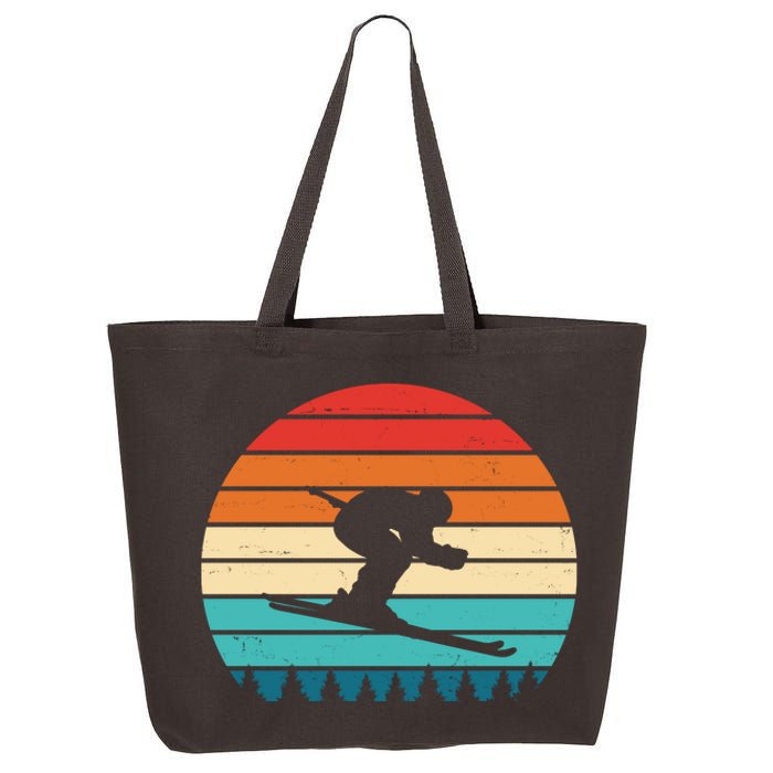 Retro Ski Sunset Vintage Sport 25L Jumbo Tote