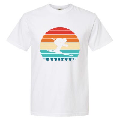 Retro Ski Sunset Vintage Sport Garment-Dyed Heavyweight T-Shirt