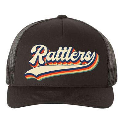 Rattlers School Sports Name Vintage Retro Gift Yupoong Adult 5-Panel Trucker Hat