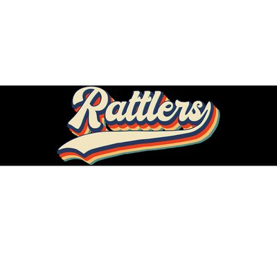 Rattlers School Sports Name Vintage Retro Gift Bumper Sticker