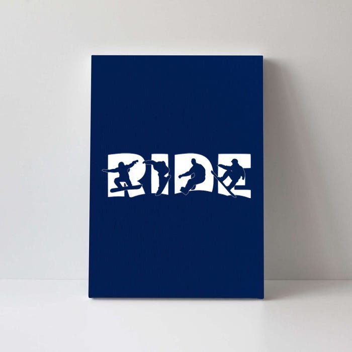 RIDE Snowboard Snowboarding Gift, Snowboarding Canvas