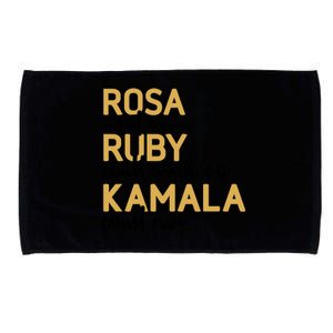 Rosa Sat So Ruby Could Walk So Kamala Could Run Black History Month Microfiber Hand Towel