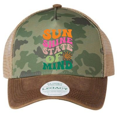 Retro Sun Shine On My Mind Vacation Legacy Tie Dye Trucker Hat