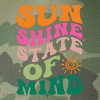 Retro Sun Shine On My Mind Vacation Legacy Tie Dye Trucker Hat