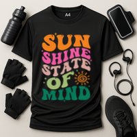 Retro Sun Shine On My Mind Vacation Cooling Performance Crew T-Shirt