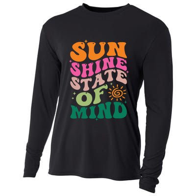 Retro Sun Shine On My Mind Vacation Cooling Performance Long Sleeve Crew