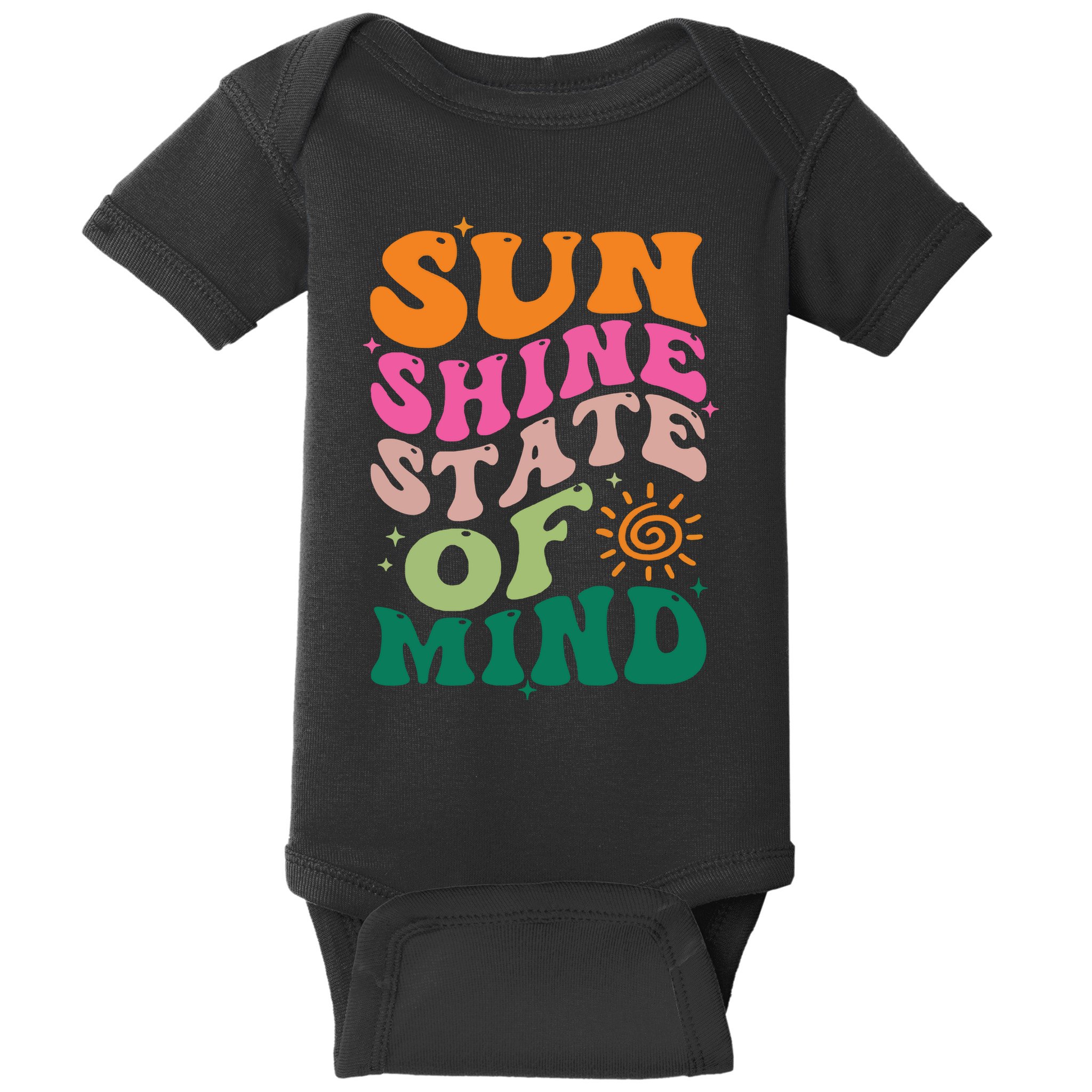 Retro Sun Shine On My Mind Vacation Baby Bodysuit