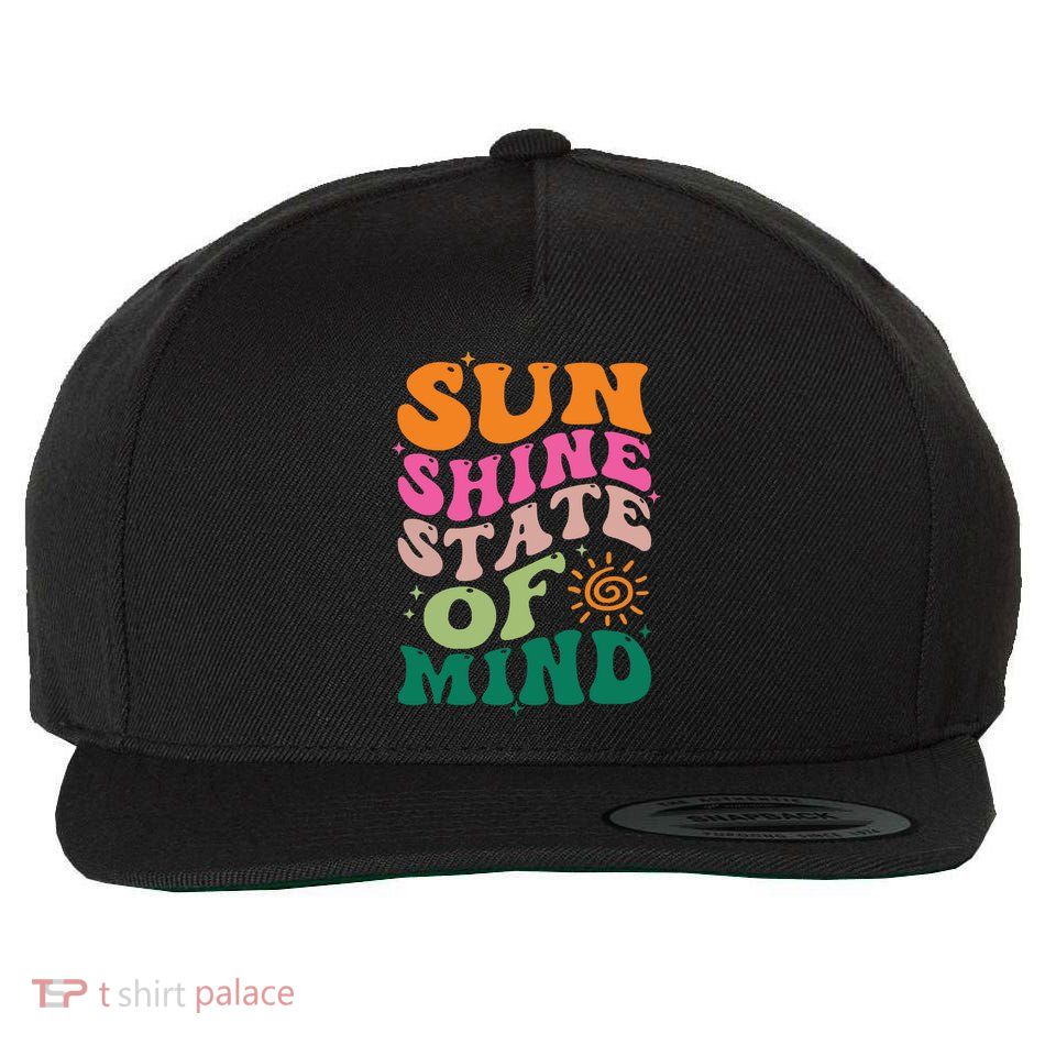 Retro Sun Shine On My Mind Vacation Wool Snapback Cap