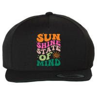 Retro Sun Shine On My Mind Vacation Wool Snapback Cap