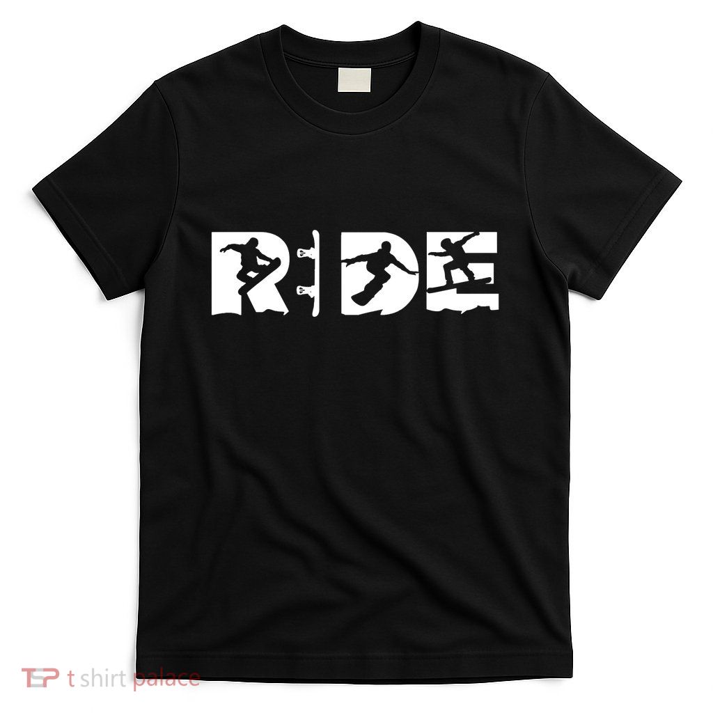 Ride Snowboard Snowboarder Christmas Snowboarding T-Shirt