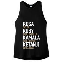 Rosa Sat So Ruby Walk So Kamala Run So Ketanji Rule Kbj Ladies PosiCharge Tri-Blend Wicking Tank