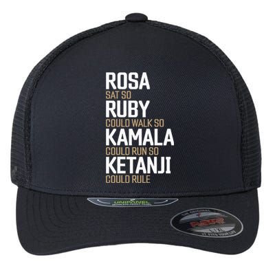 Rosa Sat So Ruby Walk So Kamala Run So Ketanji Rule Kbj Flexfit Unipanel Trucker Cap