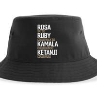Rosa Sat So Ruby Walk So Kamala Run So Ketanji Rule Kbj Sustainable Bucket Hat