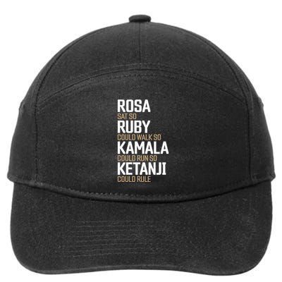 Rosa Sat So Ruby Walk So Kamala Run So Ketanji Rule Kbj 7-Panel Snapback Hat