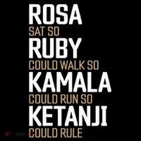 Rosa Sat So Ruby Walk So Kamala Run So Ketanji Rule Kbj Ladies Essential Flowy Tank