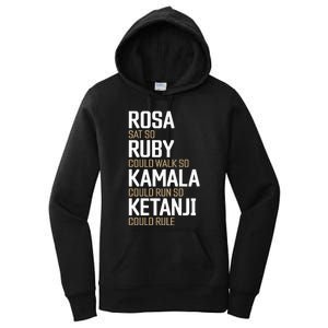 Rosa Sat So Ruby Walk So Kamala Run So Ketanji Rule Kbj Women's Pullover Hoodie