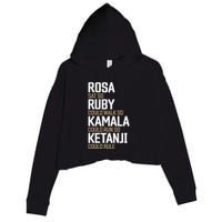 Rosa Sat So Ruby Walk So Kamala Run So Ketanji Rule Kbj Crop Fleece Hoodie