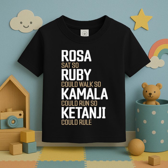 Rosa Sat So Ruby Walk So Kamala Run So Ketanji Rule Kbj Toddler T-Shirt