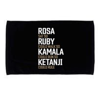 Rosa Sat So Ruby Walk So Kamala Run So Ketanji Rule Kbj Microfiber Hand Towel