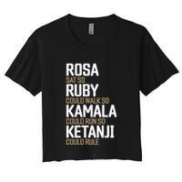 Rosa Sat So Ruby Walk So Kamala Run So Ketanji Rule Kbj Crop Top