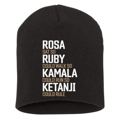Rosa Sat So Ruby Walk So Kamala Run So Ketanji Rule Kbj Short Acrylic Beanie