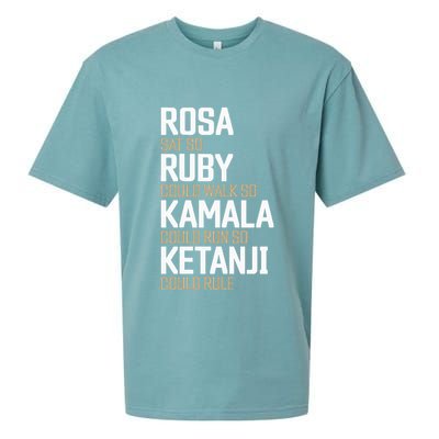 Rosa Sat So Ruby Walk So Kamala Run So Ketanji Rule Kbj Sueded Cloud Jersey T-Shirt