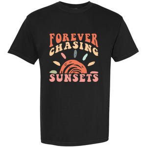 Retro Sunsets Summer Vacation Beach Garment-Dyed Heavyweight T-Shirt